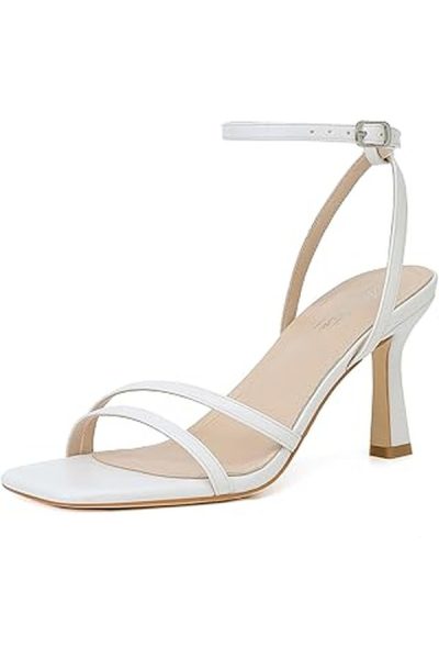 Real Housewives of New Jersey: Season 14 Reunion/Sit Down Rachel’s White Strappy Ball Heel Sandals