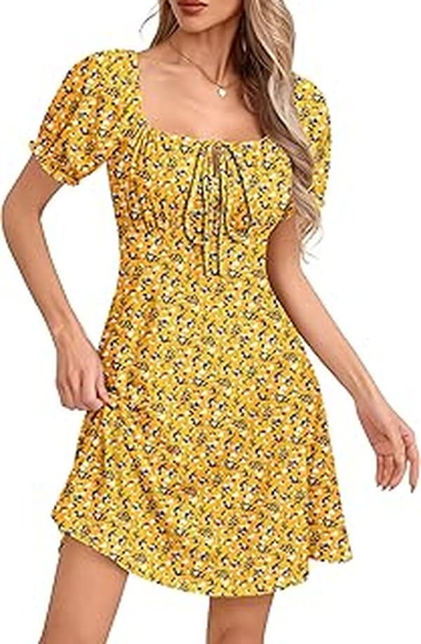 Natalie Fuller’s Floral Bustier Dress
