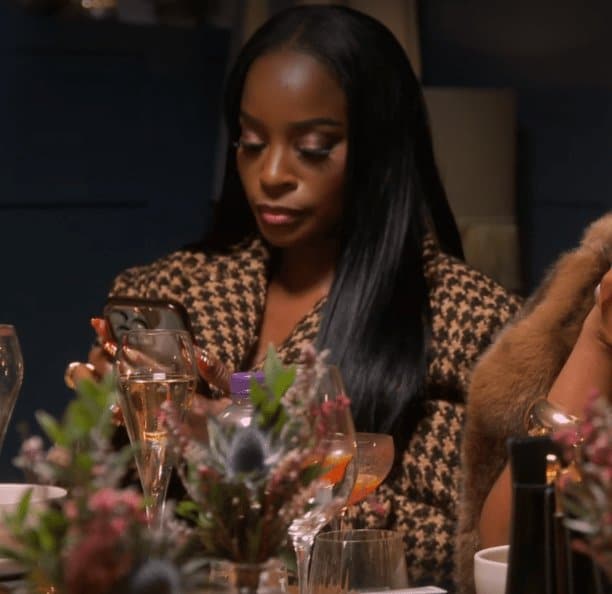 Shamea Morton’s Brown Houndstooth Blazer - Product Image