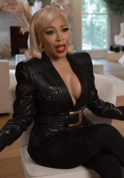 K. Michelle’s Black Leather Confessional Blazer - Product Image
