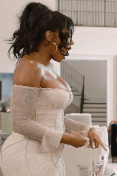 Porsha Williams’ White Off The Shoulder Jumpsuit - Product Image
