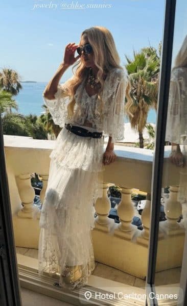 Rachel Zoe’s White Lace Ruffle Skirt Set - Product Image