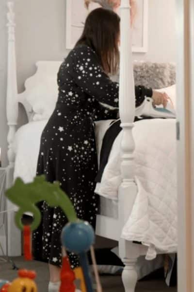 Ashley Iaconetti’s Black Star Print Robe - Product Image