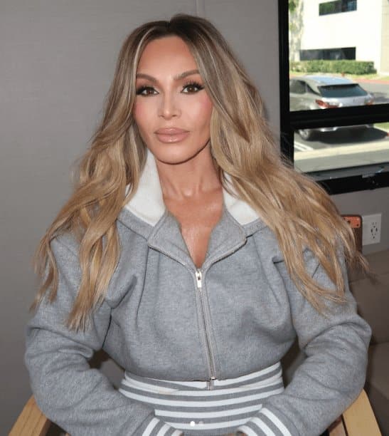 Tamra Judge’s Grey Striped Zip Up Sweatsuit - Product Image