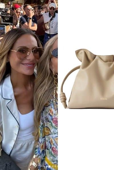 Real Housewives of Beverly Hills: Season 15 Episode 14 Dorit’s Cream Leather Bucket Bag - Product Image