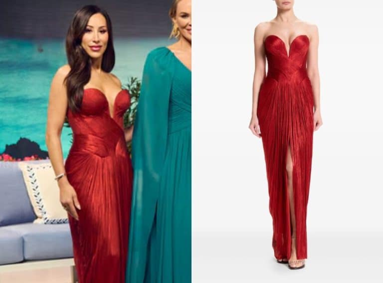 Real Housewives of Salt Lake City: Season 6 Reunion Angie’s Red Silk Dress - Product Image