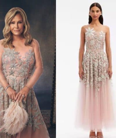 Real Housewives of Beverly Hills: Season 15 Promo Kathy Hilton’s Mesh & Embbelished Flower Dress - Product Image