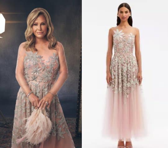 Real Housewives of Beverly Hills: Season 15 Promo Kathy Hilton’s Mesh & Embbelished Flower Dress - Product Image