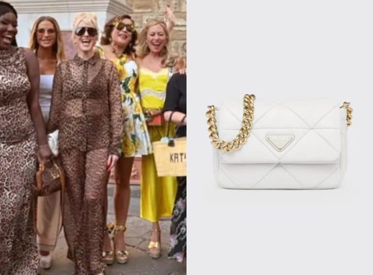 Real Housewives of Beverly Hills: Season 15 Episode 14 Erika’s White Quilted Bag - Product Image