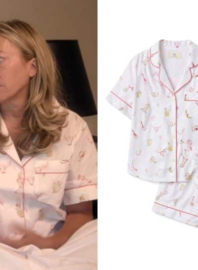 Real Housewives of Beverly Hills: Season 15 Episode 15 Sutton’s White/Pink Western Pajamas - Product Image