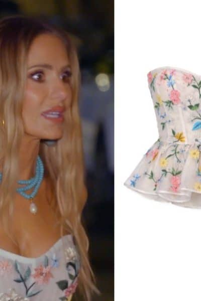 Real Housewives of Beverly Hills: Season 15 Episode 15 Dorit’s Floral Corset Top - Product Image