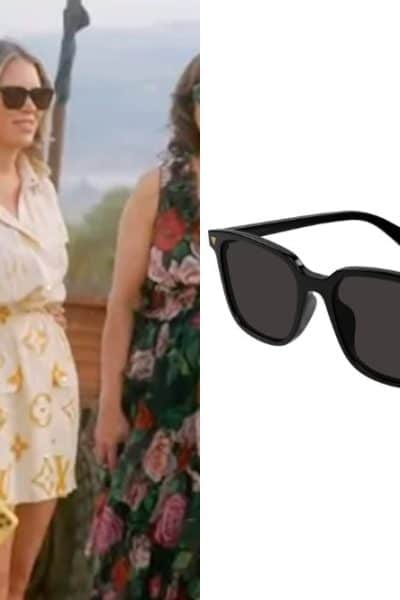 Real Housewives of Beverly Hills: Season 15 Episode 15 Amanda’s Black Squared Sunglasses - Product Image