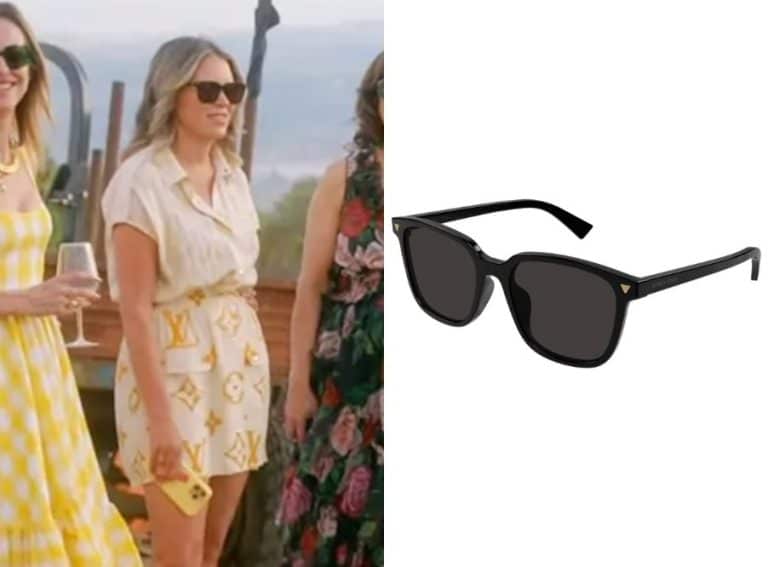 Real Housewives of Beverly Hills: Season 15 Episode 15 Amanda’s Black Squared Sunglasses - Product Image