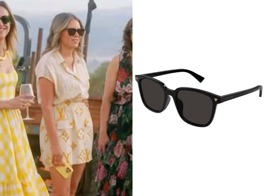 Real Housewives of Beverly Hills: Season 15 Episode 15 Amanda’s Black Squared Sunglasses - Product Image