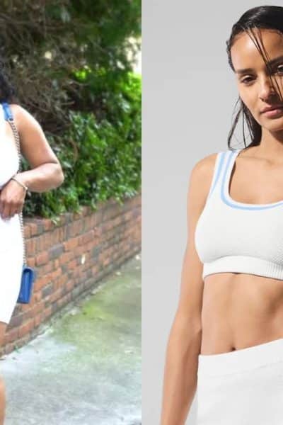 Real Housewives of Atlanta: Season 17 Episode 1 Kelli’s White Knit Sports Bra - Product Image