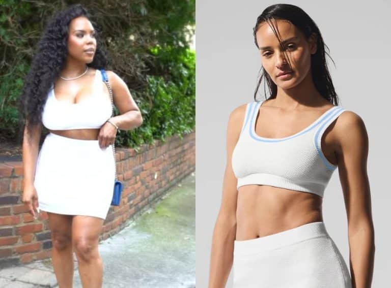Real Housewives of Atlanta: Season 17 Episode 1 Kelli’s White Knit Sports Bra - Product Image