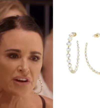 Real Housewives of Beverly Hills: Season 15 Episode 16 Kyle’s Crystal Hoop Earrings - Product Image