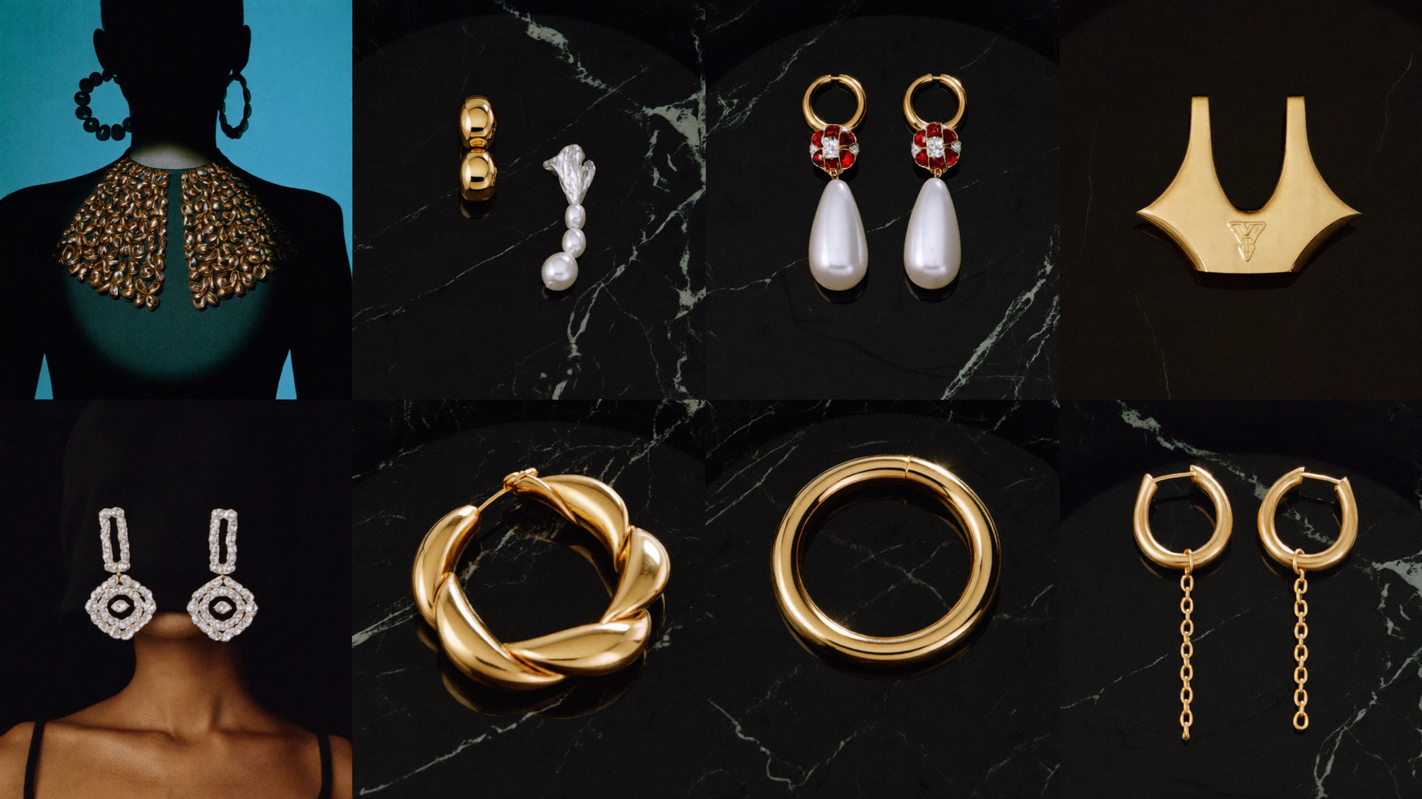 Fashion editorial Real Housewives statement earring style