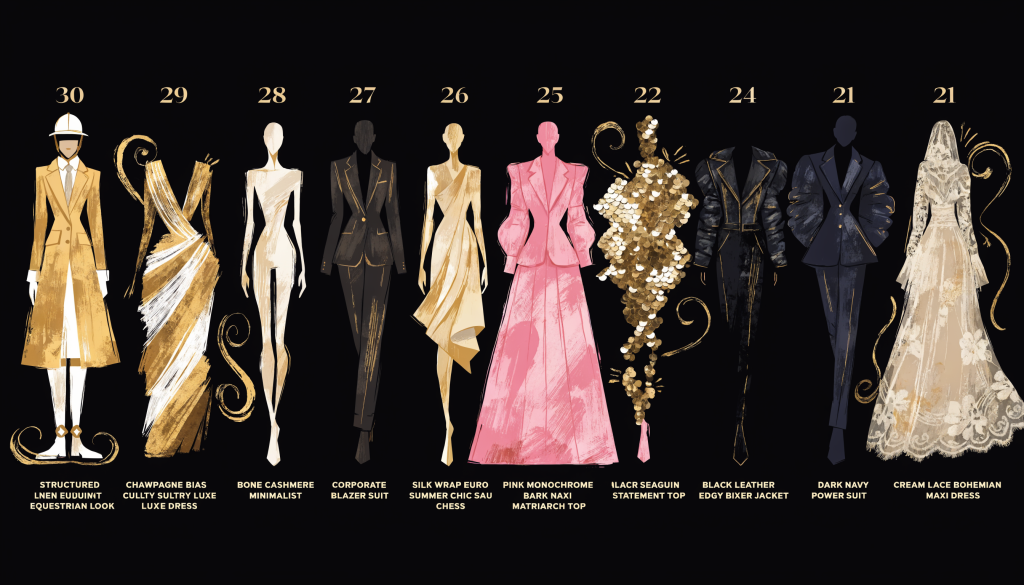 Editorial hero panel for the 50 most fashionable Real Housewives, numbers 30 to 21