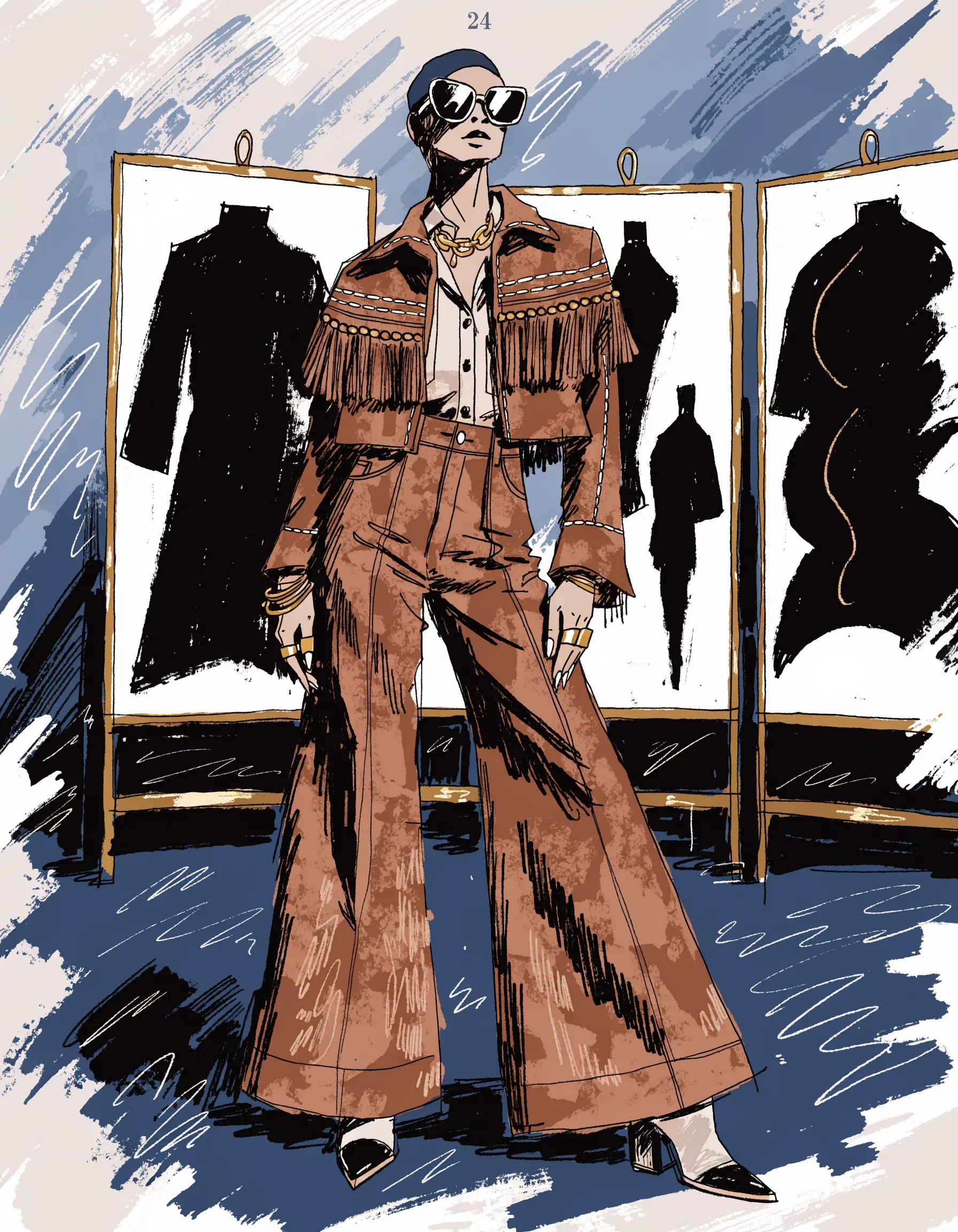 Illustrated High Couture archetype portrait, ranked number 24