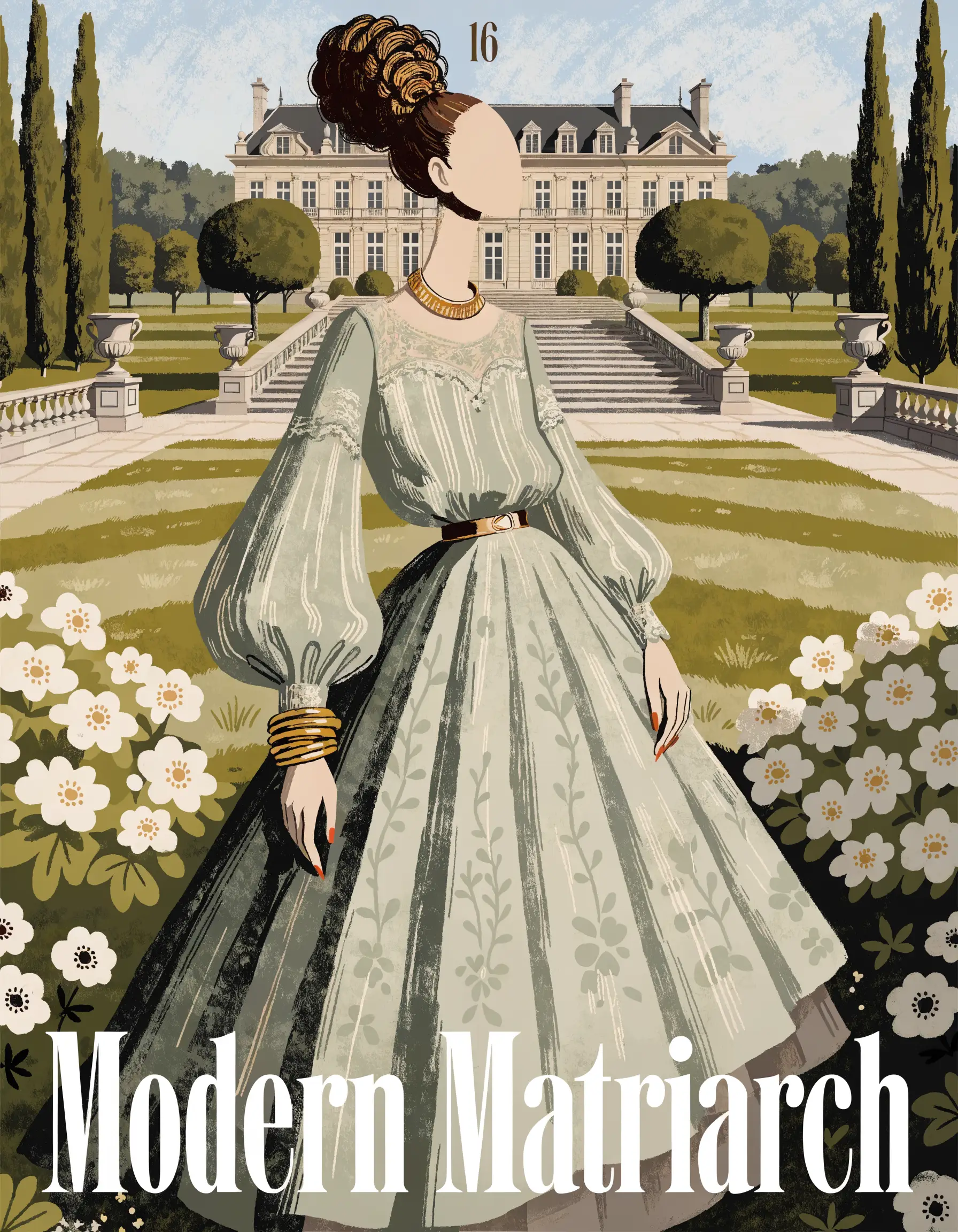 Illustrated Modern Matriarch archetype portrait, ranked number 16